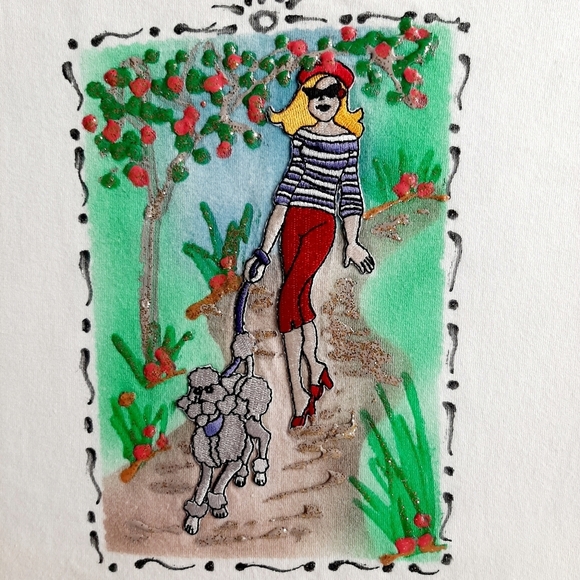 HAND PAINTED VTG GRAPHIC TEE SHIRT - Picture 4 of 11